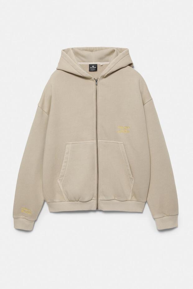 Kapüşonlu fermuarlı güneş sweatshirt - 7