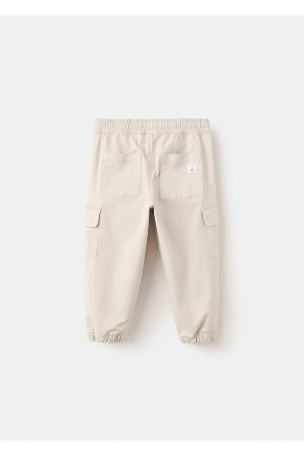 Pamuklu kargo pantolon - 2