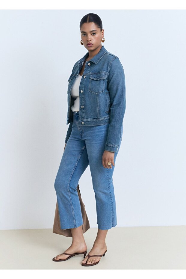 Cepli denim ceket - 8