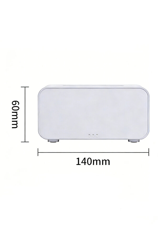 جهاز ترطيب مزود بتأثير ضوء ليلي متعدد الألوان على شكل لهب وموزع للزيوت العطرية - 2