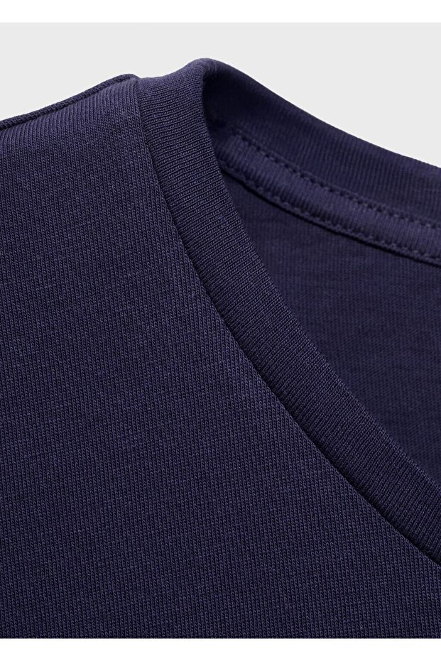 Pamuklu logolu tişört - 5