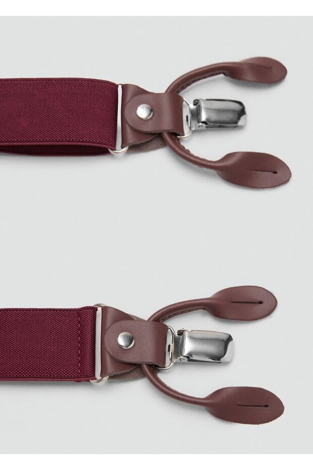 Deri detaylı ayarlanabilir elastik askılar - 3