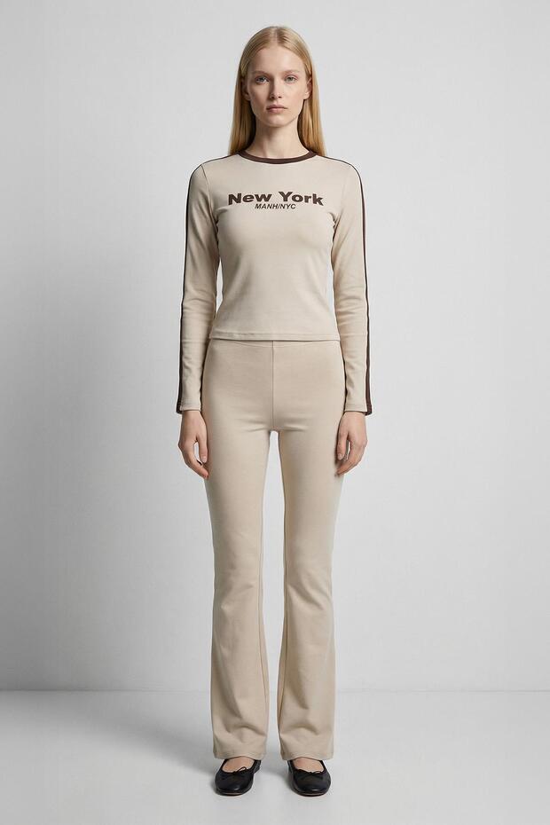 8342A Panglică imprimată Bej Badi - 1