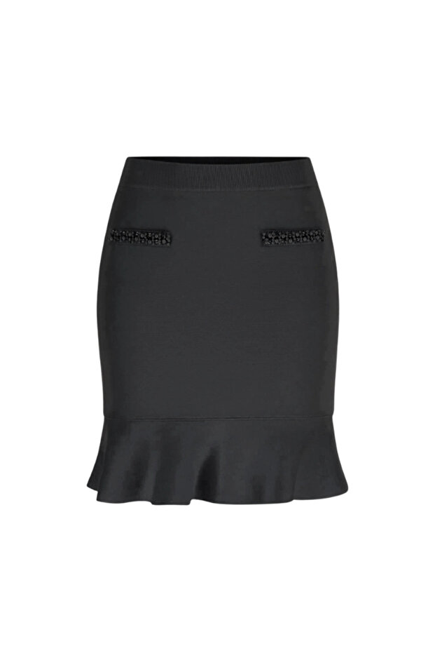 Raina Knitwear Women's Black Skirt W6Rd75Z4422-Jblk