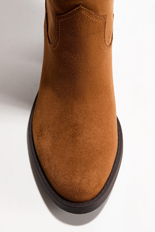 Diz Boyu Kovboy Çizmesi - 4