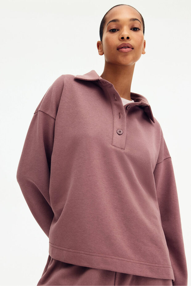 Yakalı Sweatshirt - 2