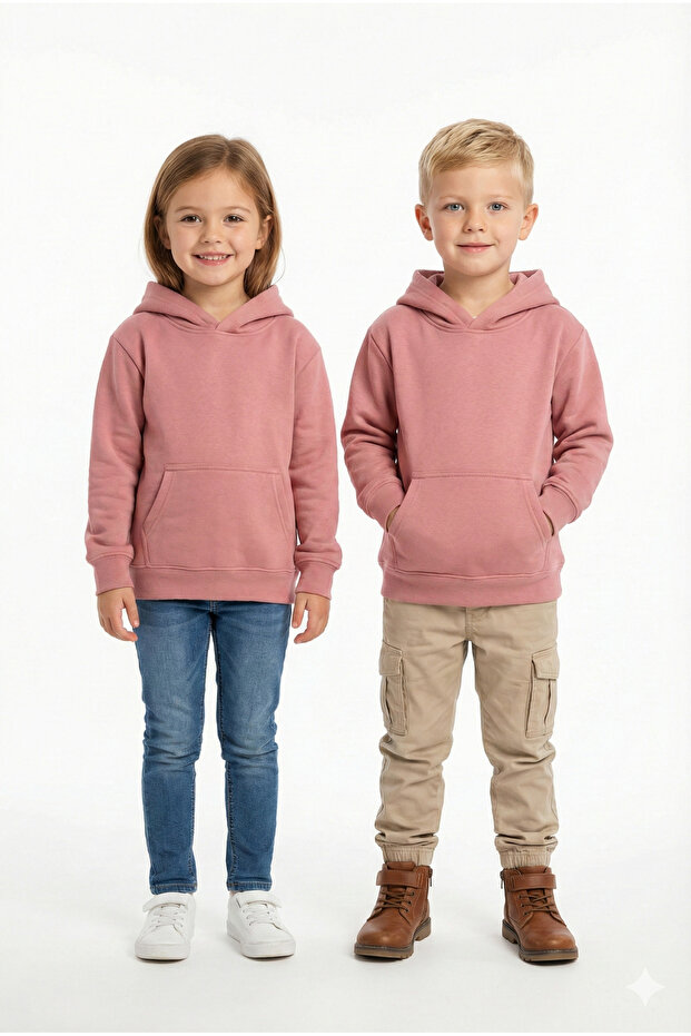 3 Yarns Boys/Girls Comfortable Textured Warm Sweatshirt