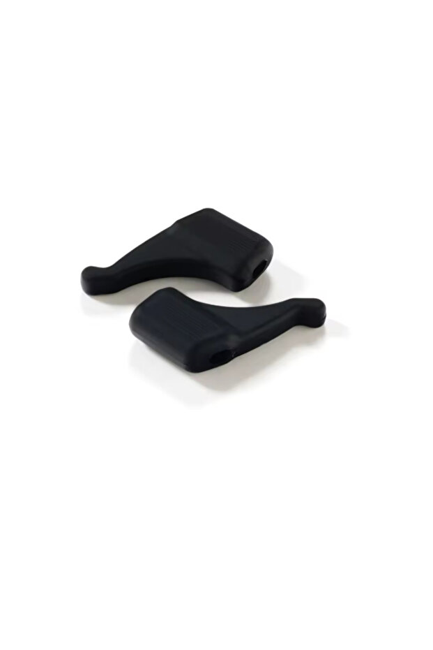 Silicone Non-Slip Small Ear Locks for Children Black 1 Pair