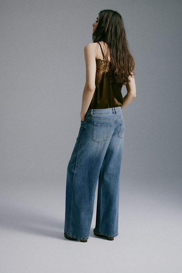 Wide Regular Waist Jeans - 3
