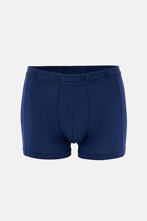Lacivert-Mavi Düz Micro Modal Boxer - 2