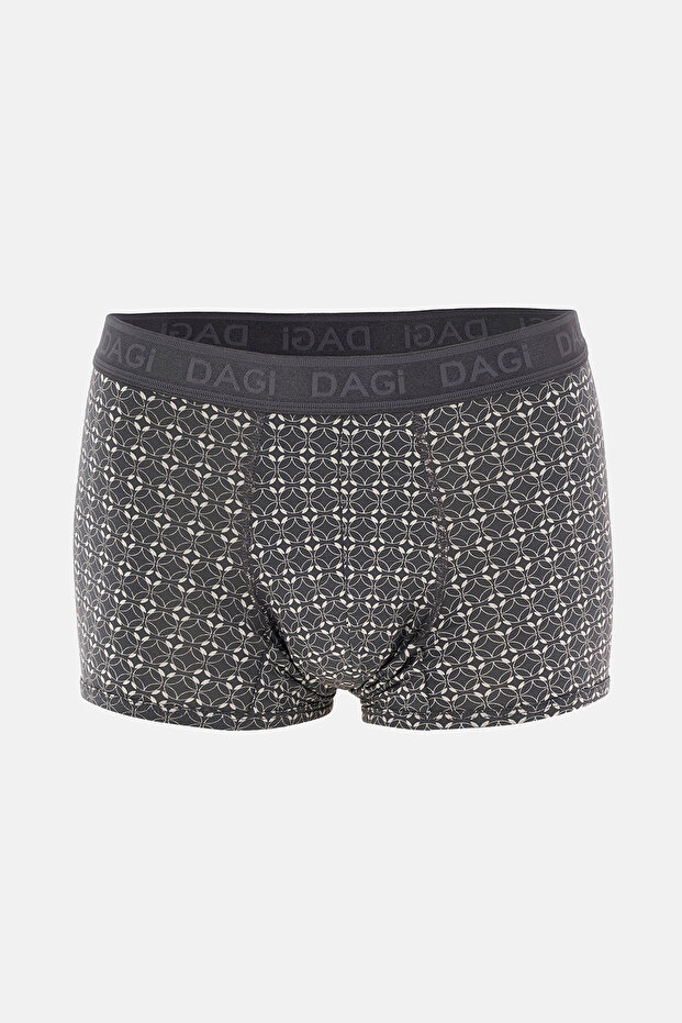 Antrasıt 4210 Desenli Micro Modal Boxer - 3