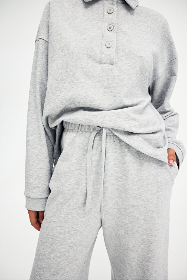 Düz Paçalı Jogger Pantolon - 2