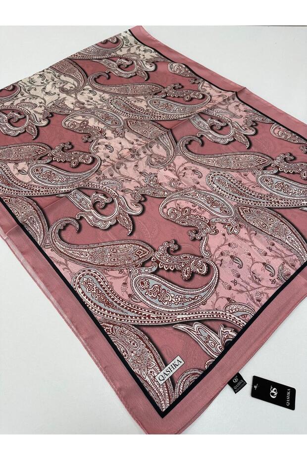 شال حرير ساتان QASHKA بنمط Etro LBT0105