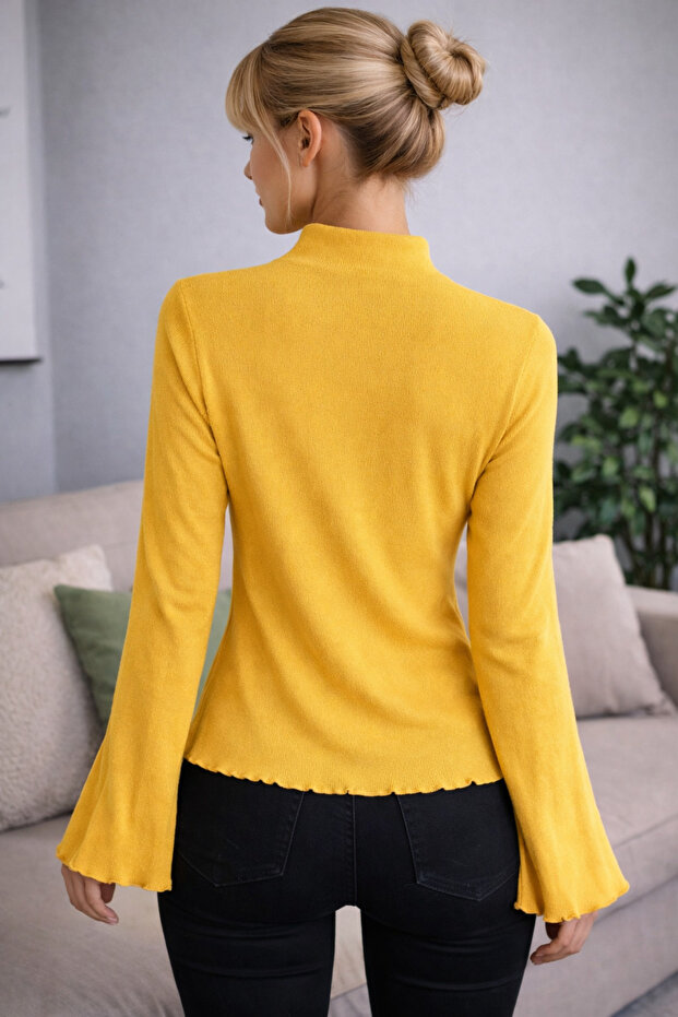 kadın ispanyol kol bluz - 2