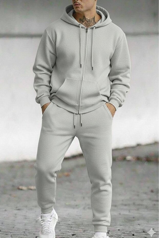 Men's Grimelange Zippered Jacket and Sweatpants Set