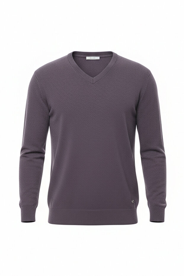 Erkek V Yaka Triko Kazak - 4