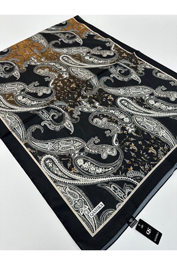شال حرير ساتان QASHKA بنمط Etro LBT0117