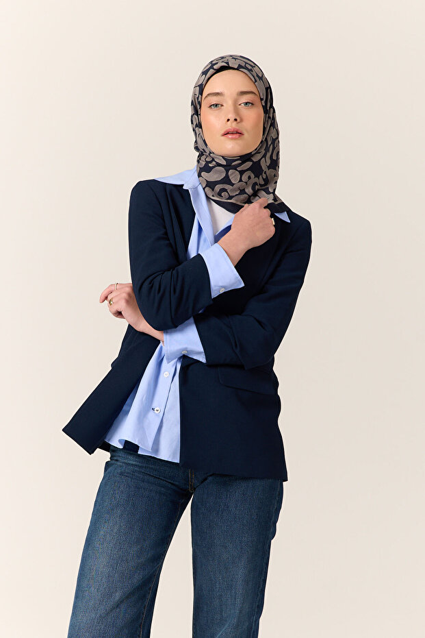 Women's Black Mink Viscose Velora Scarf 161002-04