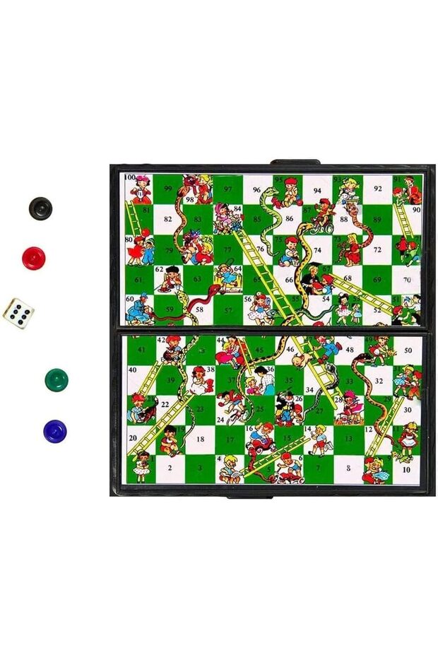 Snakes and Ladder, Magnetic Folding Design and Light-Weight for Kids and Adults