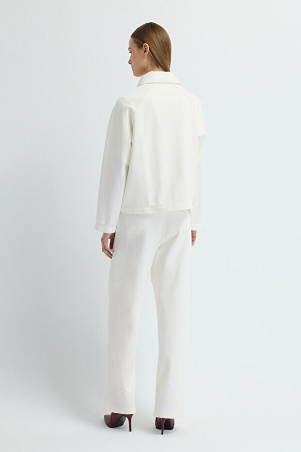 Fermuarlı Örme Ceket - 6