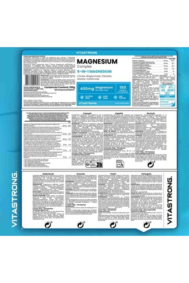 MAGNESIUM COMPLEX 150 CAPSULES - 8