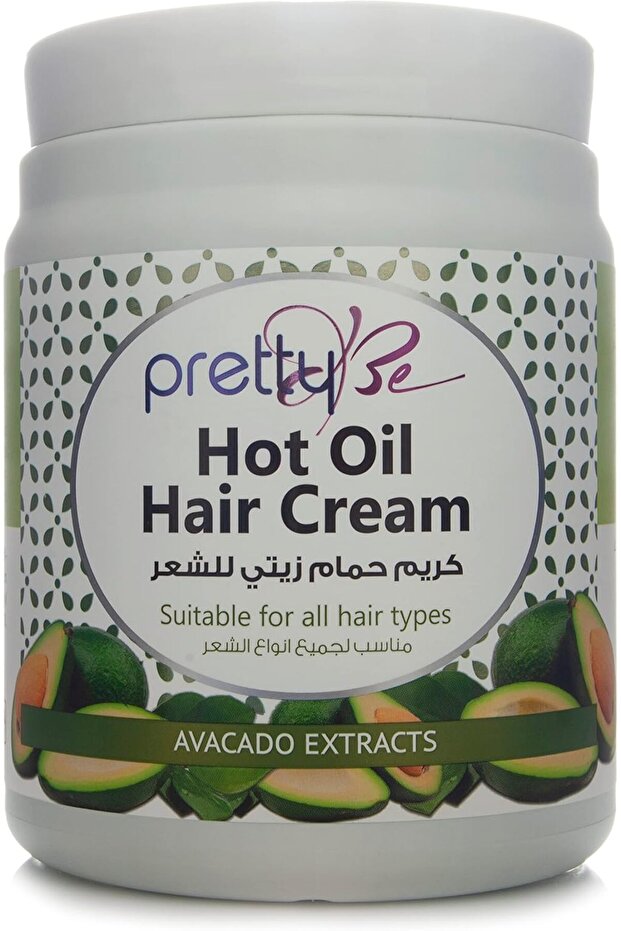 Hot Oil Hair Cream With Avocado Extracts, Suitable For All Hair Types - 1000ml