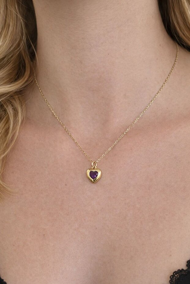 Kalp Kolye Çelik - 1