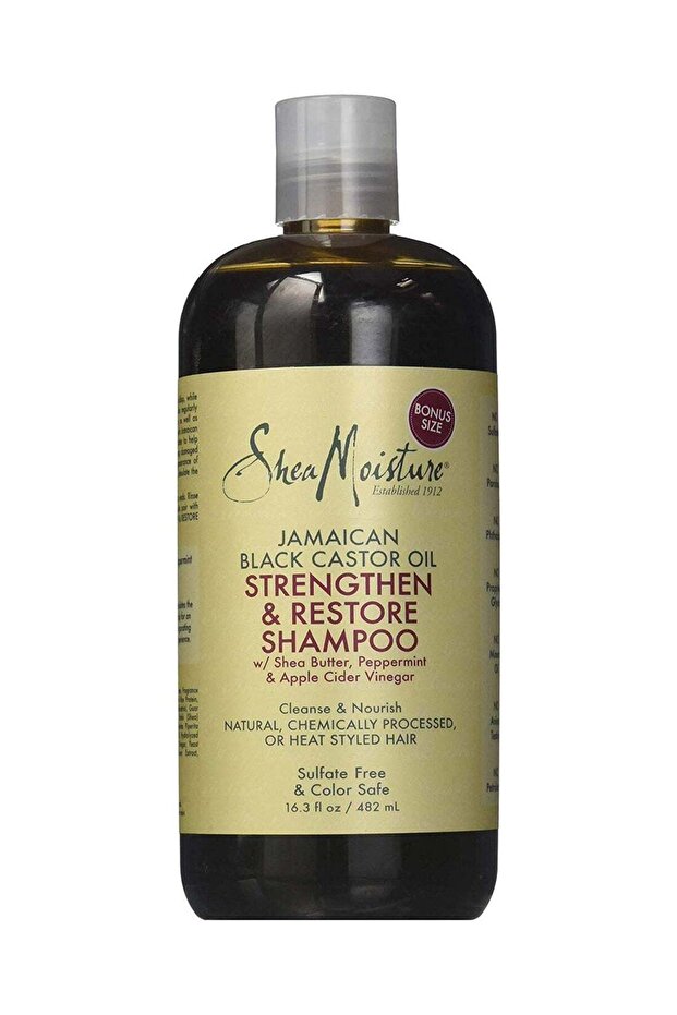 SheaMoisture Black Castor Oil Strengthen And Restore Shampoo 482ml