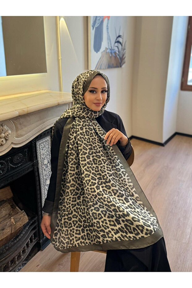 LEOPAR SOFT PAMUK ŞAL - 1