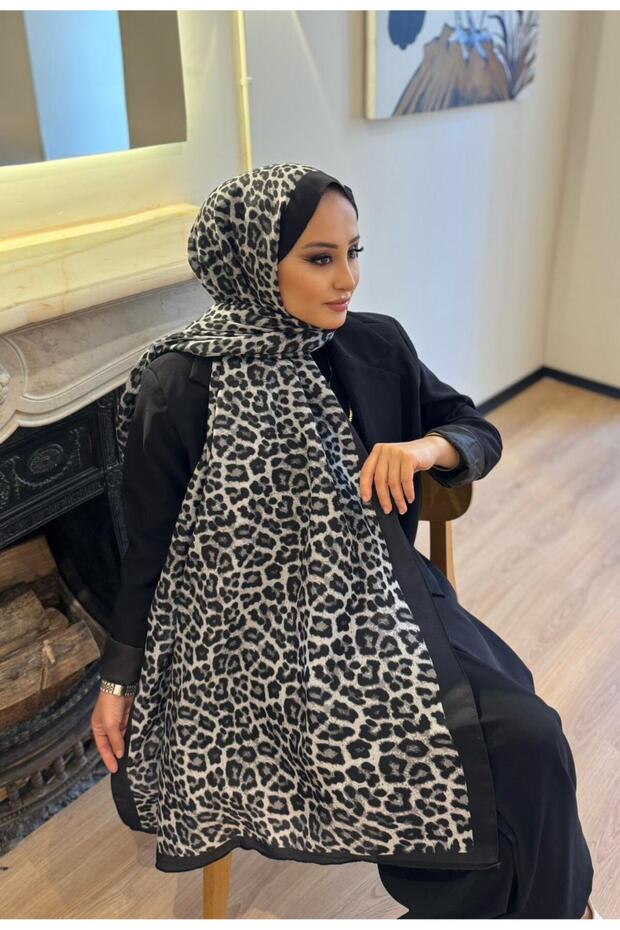 LEOPAR SOFT PAMUK ŞAL - 1