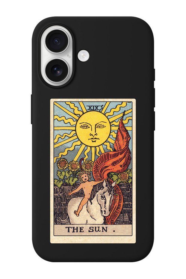 iPhone 17 the Sun Tarot Patterned Suede Inside Launch Phone Case