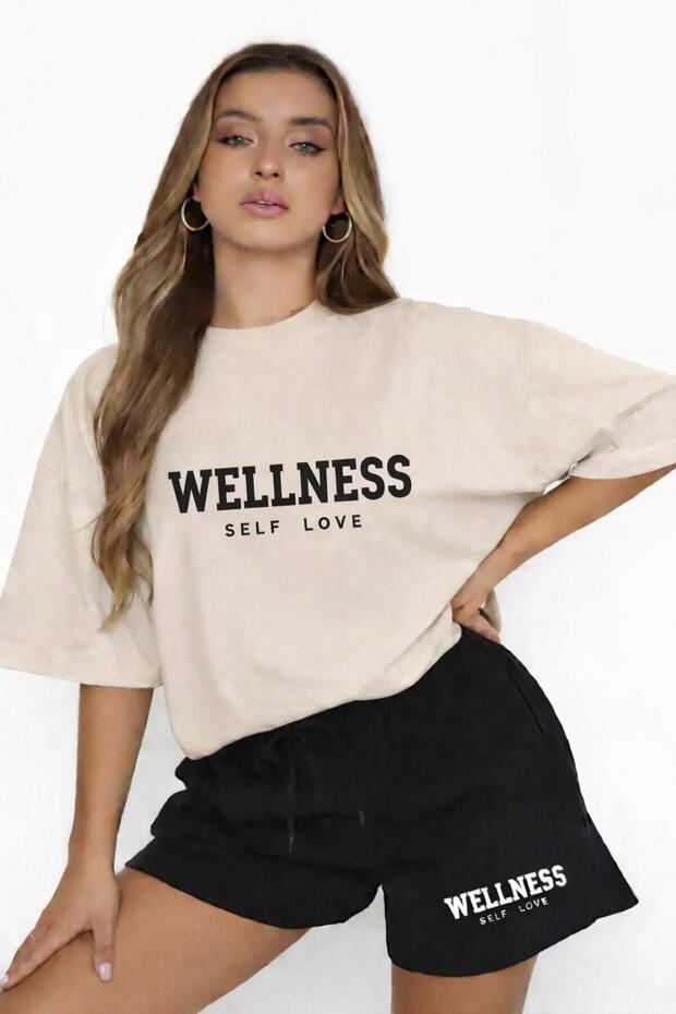 Women's Welness Printed Shorts and T-Shirt Set