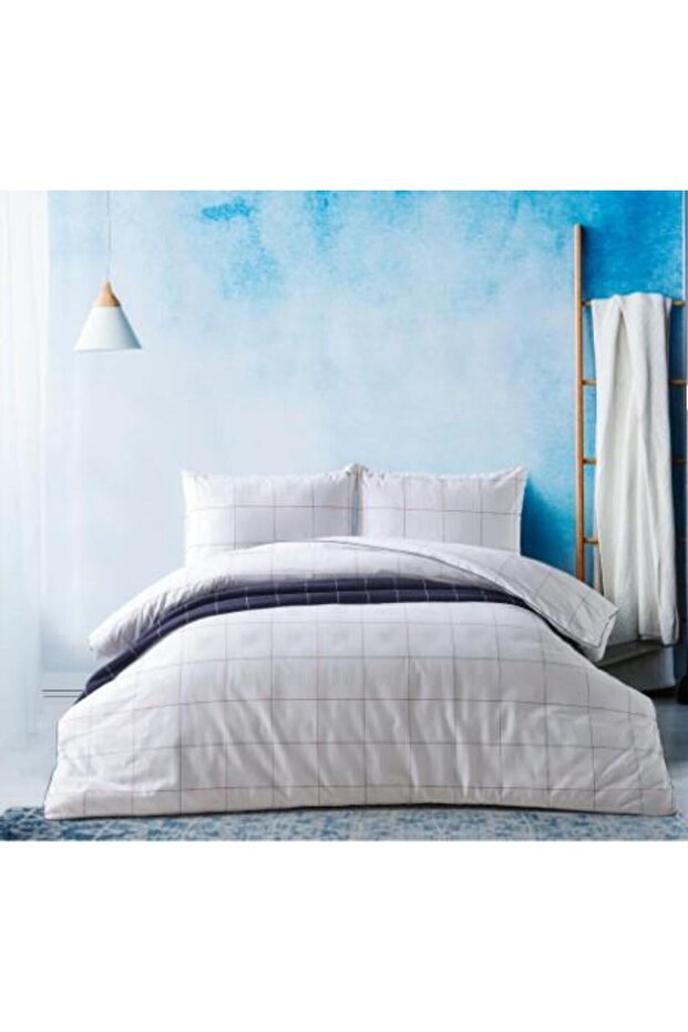 Marine Duvet Cover Set Cruise Single King Size - White