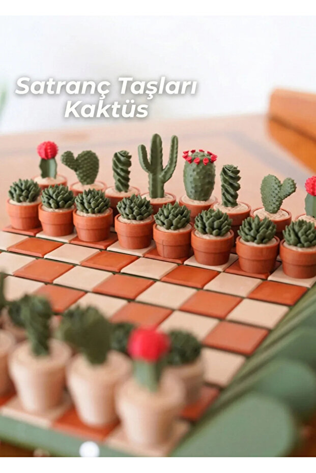 Kaktüs Satranç Seti - 3