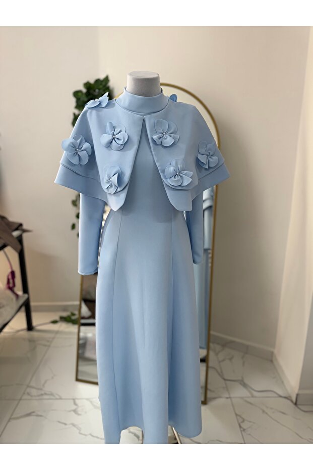 Bebe Mavisi Elbise - 3