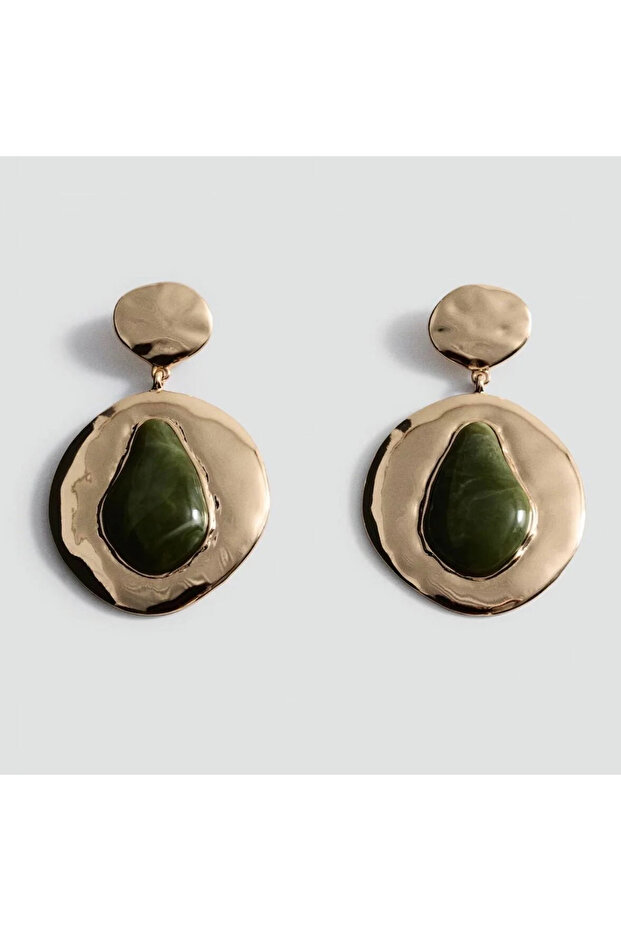 Brand Bone Green and Gold Gulia Earrings