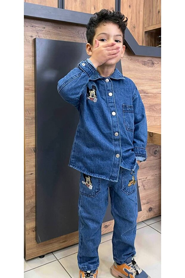 Denim Mickey Set - 3
