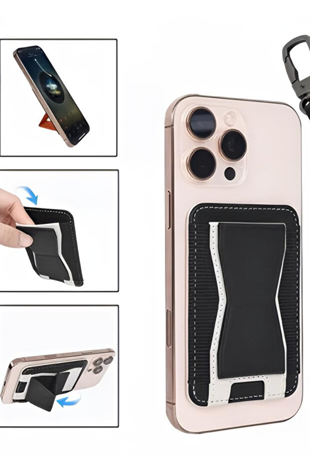 Magesafe Id Credit Card Earphone Holder Protective Wallet Case That Sticks Behind Cell Phones