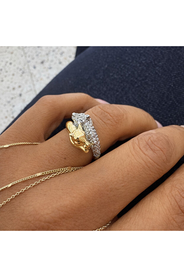 Twin Wolf Ring (Adjustable) - 2