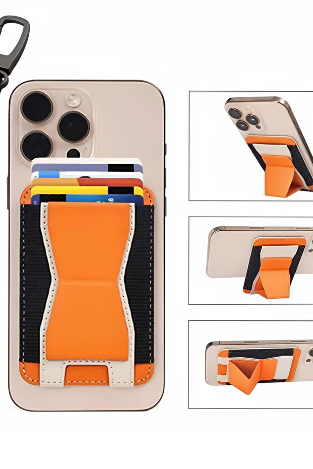 Magesafe Id Credit Card Earphone Holder Protective Wallet Case That Sticks Behind Cell Phones
