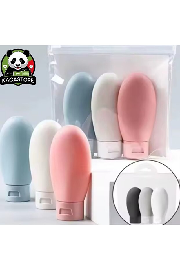 Set of 3 Travel Cream Box Bottles