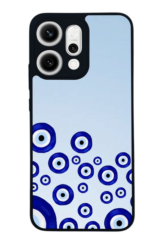 Oppo Reno 14 Compatible Evil Eye Design Glossy Premium Case