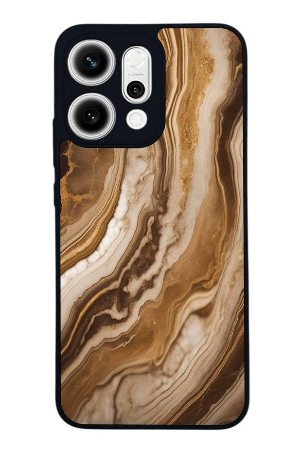 Oppo Reno 14 Compatible Marble Design Glossy Premium Case