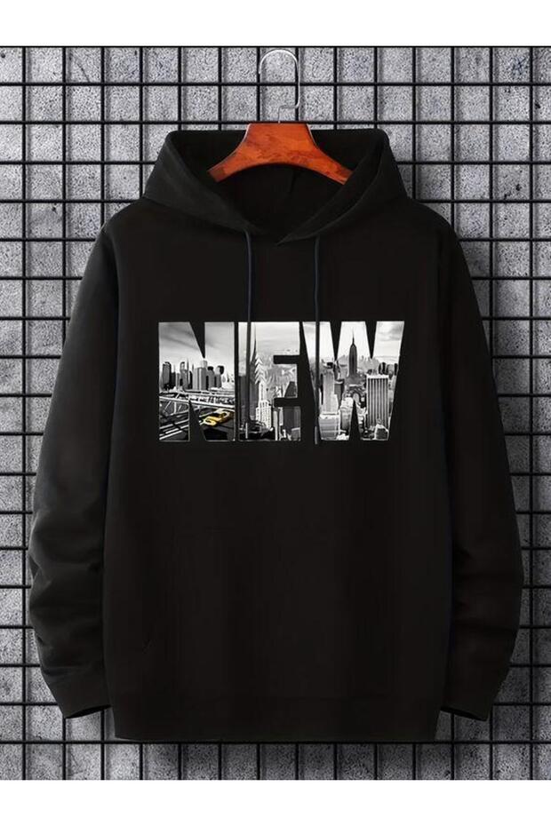 Unisex Black Oversize 3 Thread Raster Sweatshirt - Premium Quality High Resolution Printed