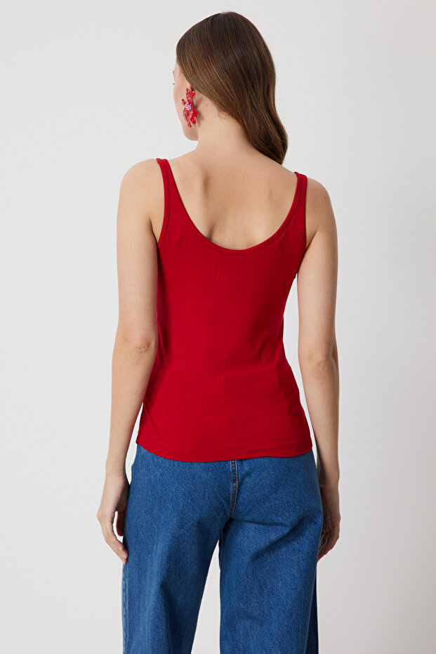 İnce Askılı Basic Bluz - 4