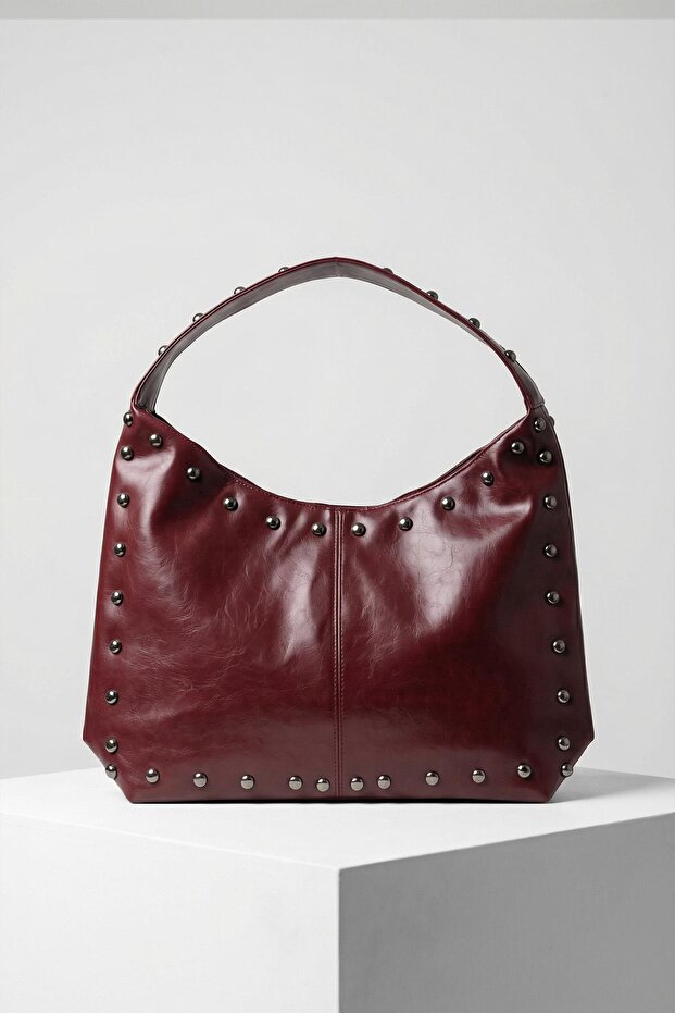 مسامير سوداء حقيبة كتف 9225 - 3