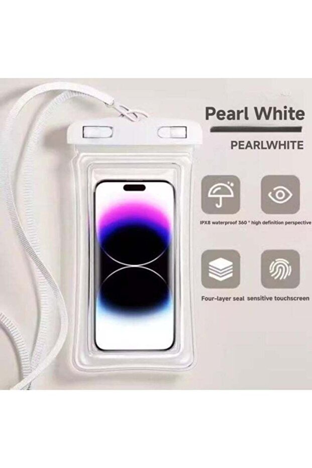 جراب هاتف مقاوم للماء بمعيار IPX8 (عمق 30 مترًا)