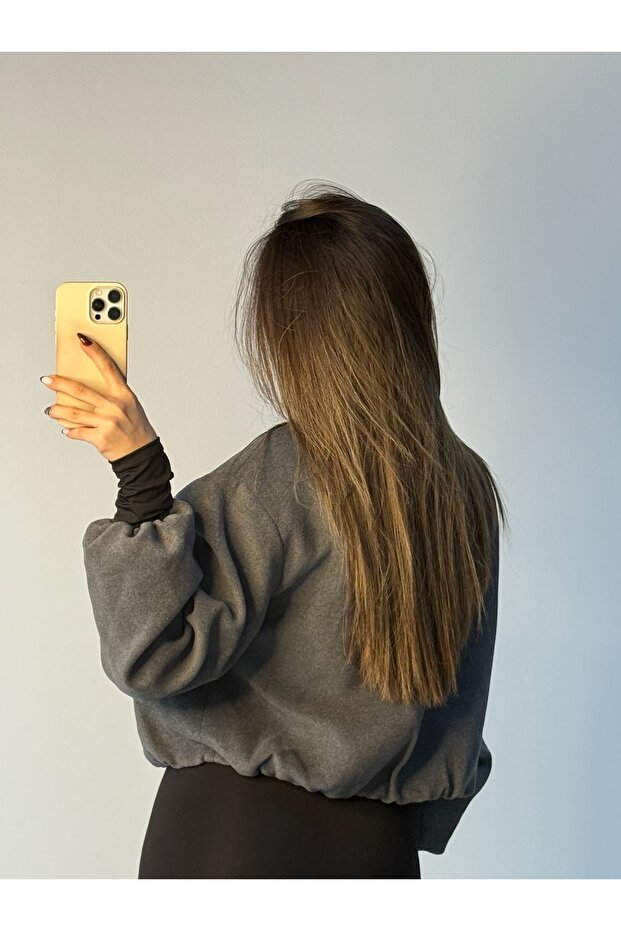 Kaşe Bomber Ceket - 5