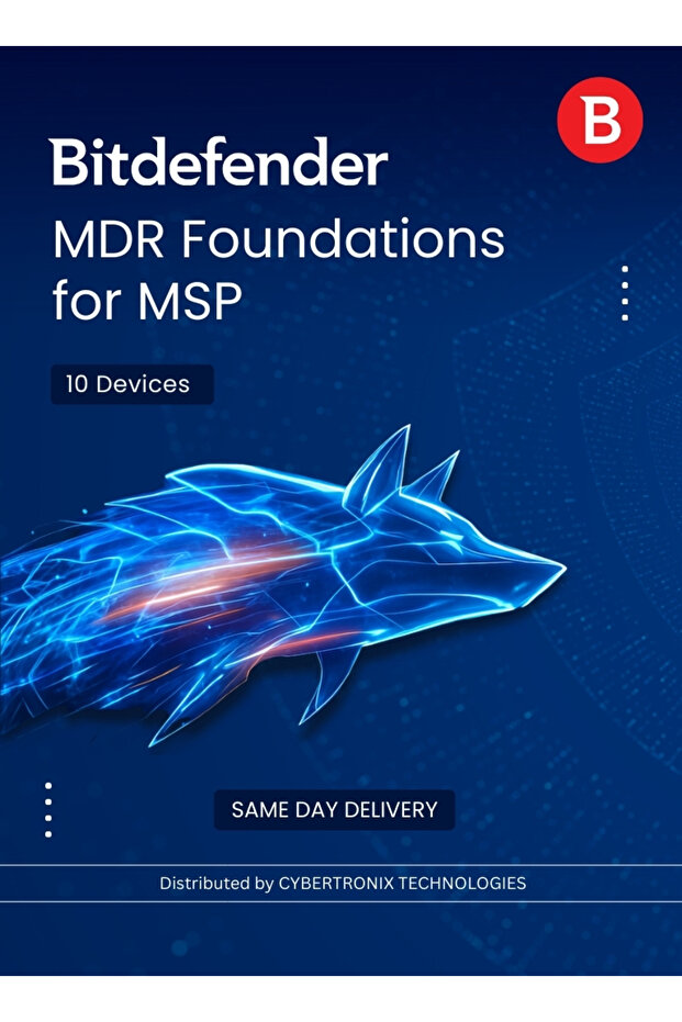 MDR Foundations for MSP | 10 Devices for 1 year | Digital License | SAME DAY DELIVERY