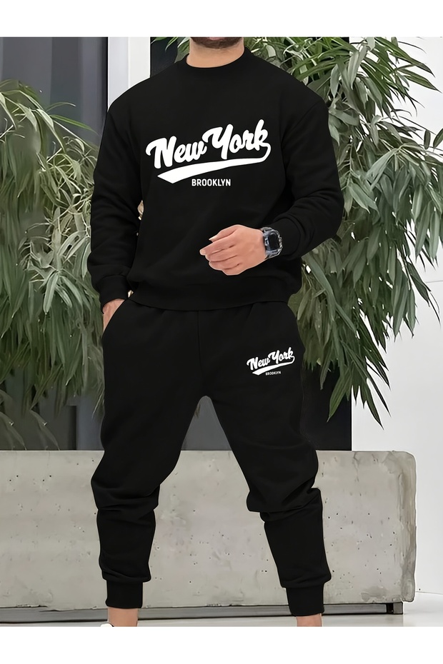 Gulen Face Printed Unisex Women/Men Crewneck Oversize Bottom/Top Sweat Suit